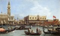 Rückkehr des Bucentoro To The Molo am Himmelfahrtstag Canaletto